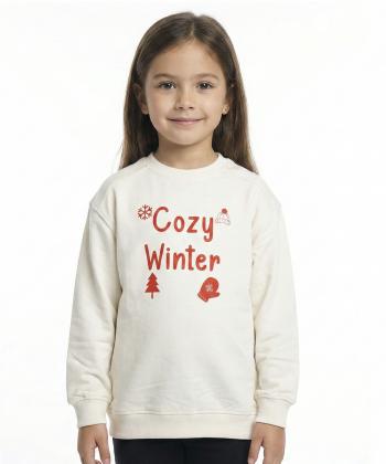 سويشرت دخترانه مرينو مدل 1854