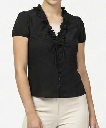 شوميز كرپ زنانه برنس مدل 02672