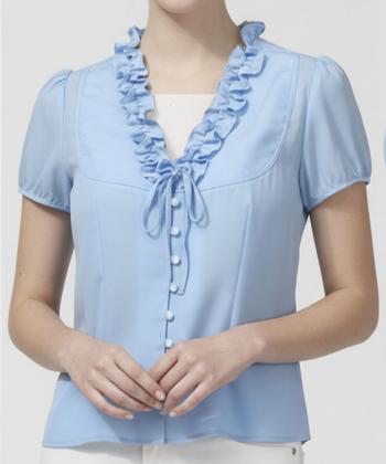 شوميز كرپ زنانه برنس مدل 02672