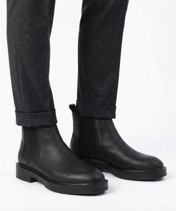 نيم بوت مردانه چرم طبيعي صاد مدل ZM0201