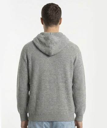 هودي نيم زيپ بافت مردانه سوپردراي مدل 7626011