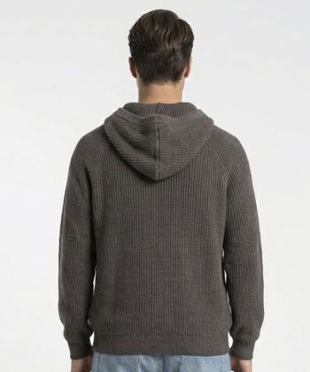 هودي نيم زيپ بافت مردانه سوپردراي مدل 7626011