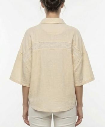 شوميز لينن زنانه مانگ كد 0240000638