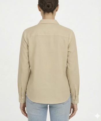 شومیز نخی آستین بلند زنانه تولیکا مدل 33018