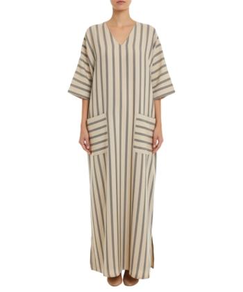 پيراهن لينن زنانه سرژه مدل 2066661