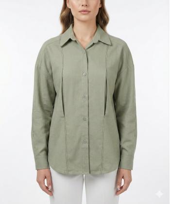 شوميز لينن زنانه مانگ كد 7120002765