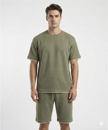 ست تیشرت و شلوارک مردانه جامه پوش آرا مدل 4021013513