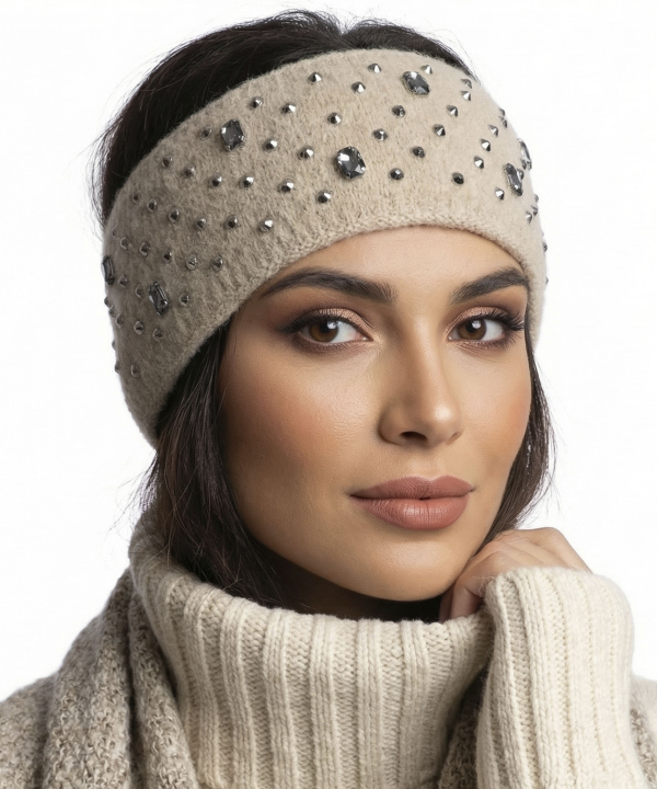 هدبند نگینی زنانه نوولاشال کد 63032