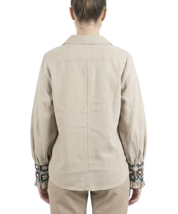 شوميز لينن زنانه مانگ مدل 7652033005