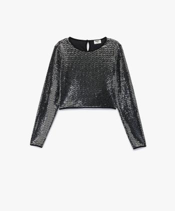 بلوز آستين بلند دخترانه كوتون مدل 6WKG60003AK