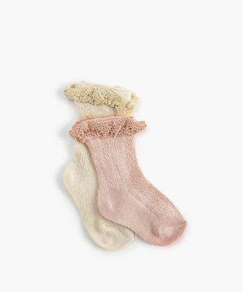 جوراب ساق بلند نوزاد دخترانه كوتون مدل 6WMG80007AA