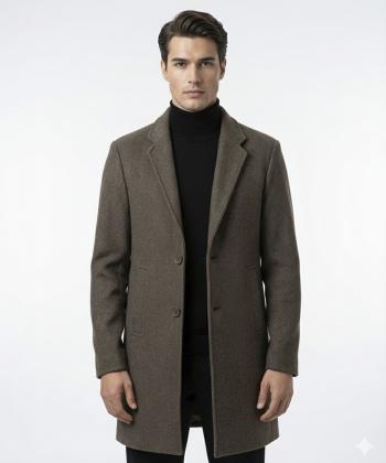 پالتو فوتر مردانه يقه ايستاده بالون مدل 9927