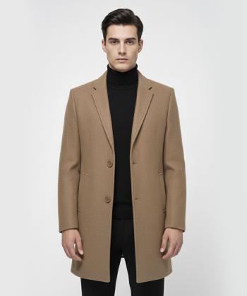 پالتو فوتر مردانه يقه ايستاده بالون مدل 9927