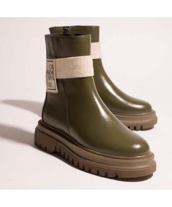 نیم بوت چرم طبیعی زنانه چرم آرا مدل Stormy