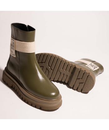 نیم بوت چرم طبیعی زنانه چرم آرا مدل Stormy