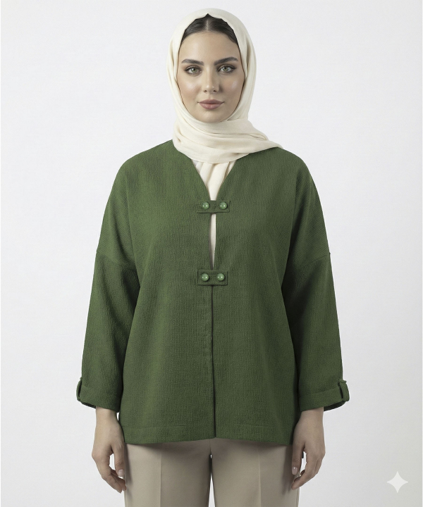 شومیز آستین بلند زنانه نارین مد مدل 70100