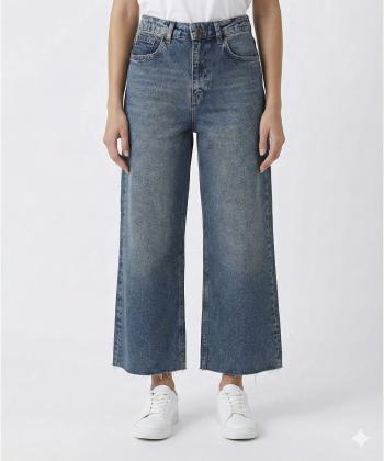 شلوار جين وايد لگ زنانه ال سي وايكيكي مدل W565541Z8