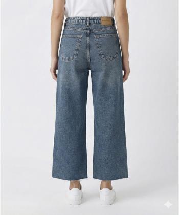 شلوار جين وايد لگ زنانه ال سي وايكيكي مدل W565541Z8