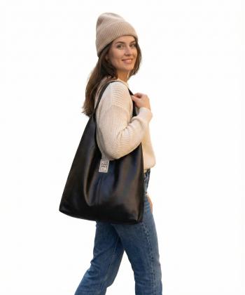 كيف دستي زنانه چرم طبيعي چرم آرا مدل Nora