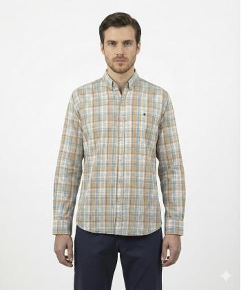 پیراهن آستین بلند مردانه برند پی لس مدل am1404216