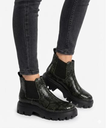 نيم بوت زنانه چرم طبيعي منط مدل z347