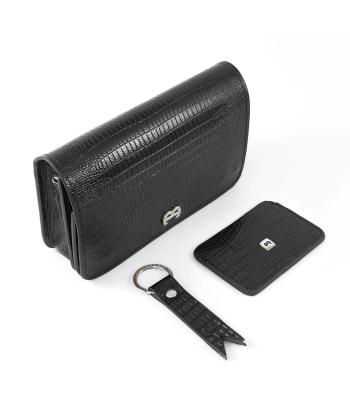 ست هدیه چرم طبیعی زنانه منط Mante مدل x103