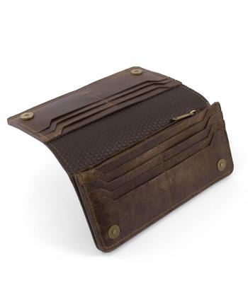 کیف پول چرم طبیعی مردانه منط مدل d143