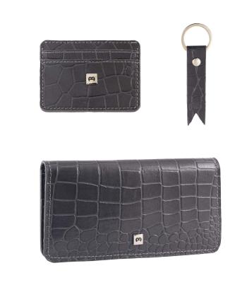 ست هدیه چرم طبیعی منط Mante مدل Y109