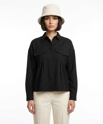 شوميز كرپ زنانه هاليدي مدل C91894