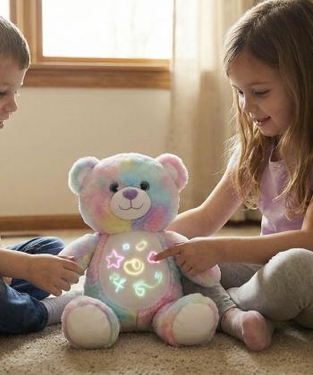 عروسك خرس پوليشي با استيكر و چراغ كيكو مدل DR5201