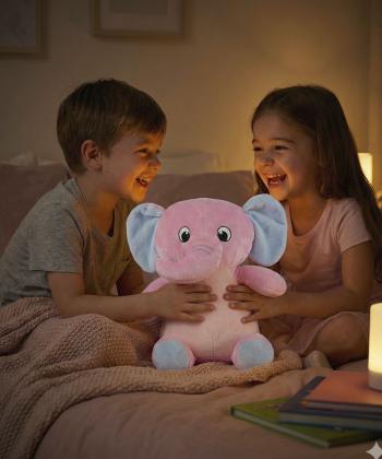 عروسك فيل پوليشي با استيكر و چراغ كيكو مدل DR5202