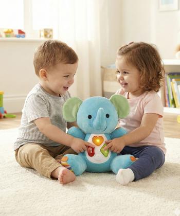 عروسك پوليشي فيل موزيكال چراغ دار كيكو مدل CH6042-3