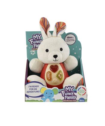 عروسك پوليشي خرگوش موزيكال چراغ دار كيكو مدل CH6042-4