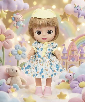 عروسك دخترانه وينيل موزيكال كيكو مدل H04-6