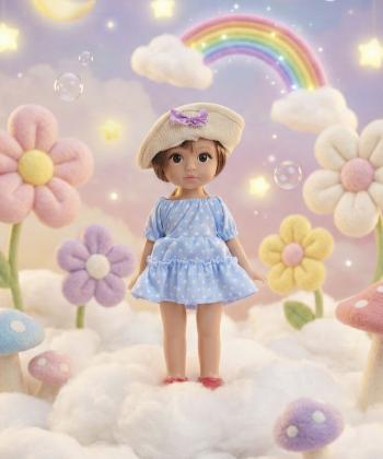 عروسك دخترانه كلاه دار كيكو مدل WZB9901-5