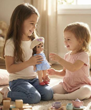 عروسك دخترانه كلاه دار كيكو مدل WZB9901-5