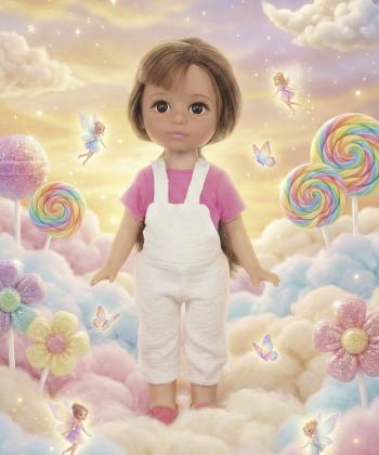 عروسك دخترانه با لباس سفيد كيكو مدل WZB9901-3