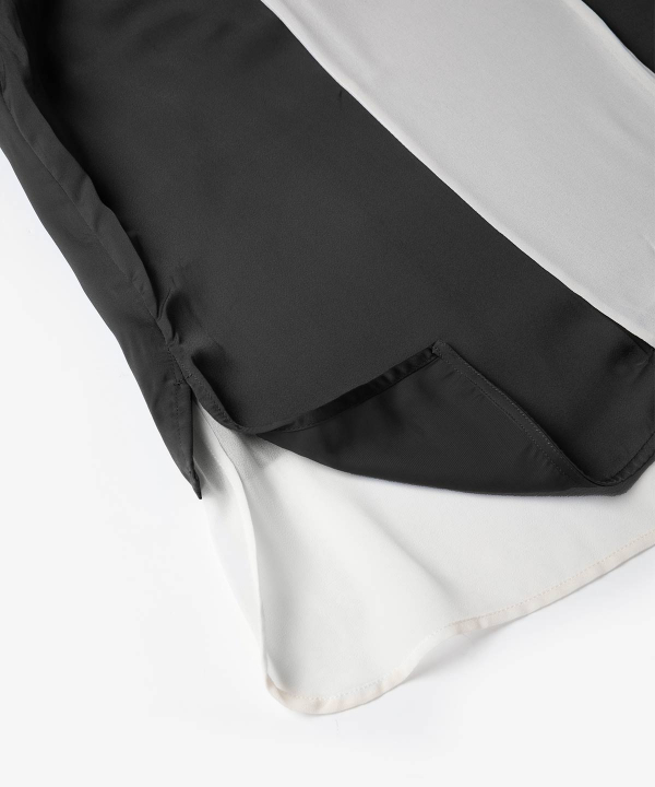 بلوز یقه گرد برند پی لس Brand Payless مدل Sheer Layed Woven