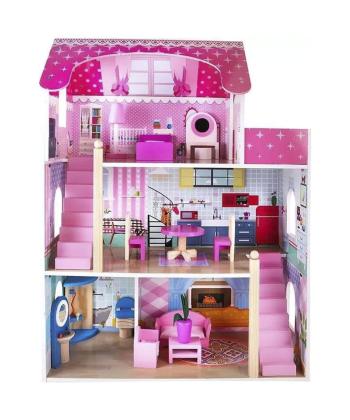 خانه چوبي عروسكي با وسايل كيكو مدل 1636