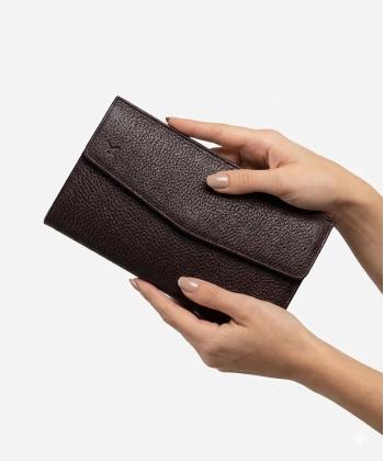 كيف پول زنانه چرم طبيعي نوين چرم مدل ونسا