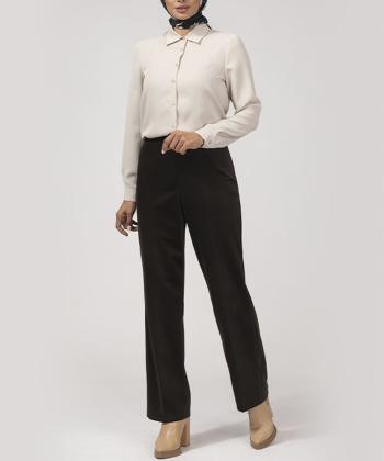 شوميز كرپ سايز بزرگ زنانه برنس مدل 30106