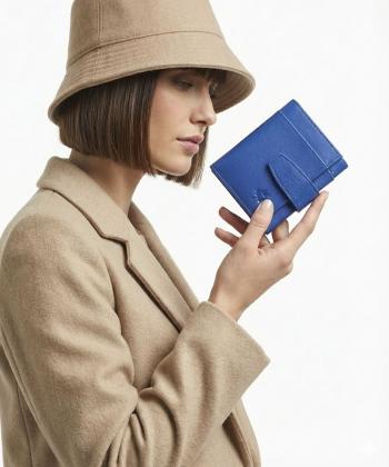 کیف پول چرم طبیعی نوین چرم مدل آمالیا