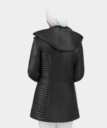 كت زنانه چرم طبيعي نوين چرم مدل پارميس