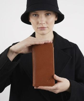 کیف پول چرم طبیعی زنانه نوین چرم Novin Leather مدل PW3178