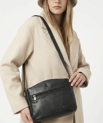 کیف دوشی زنانه چرم طبیعی نوین چرم Novin Leather مدل خاتون