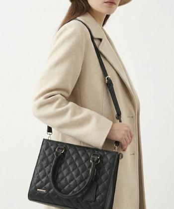 کیف دوشی زنانه چرم طبیعی نوین چرم مدل آناشید