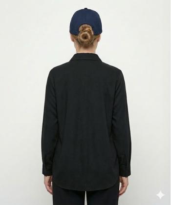 شوميز كرپ سايز بزرگ زنانه برنس مدل 30106