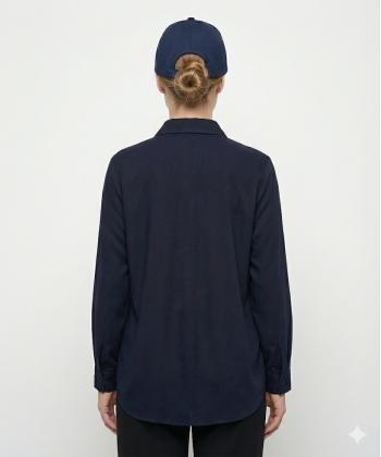 شوميز كرپ سايز بزرگ زنانه برنس مدل 30106