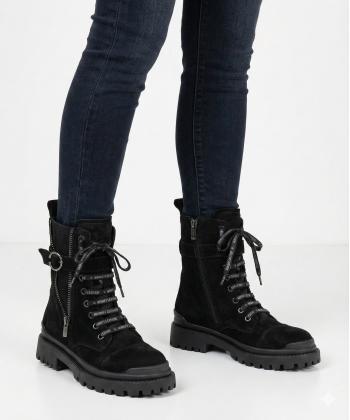 نيم بوت زنانه چرم طبيعي نوين چرم مدل 8045