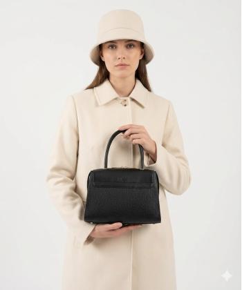 کیف دوشی زنانه چرم طبیعی نوین چرم مدل نیل آی